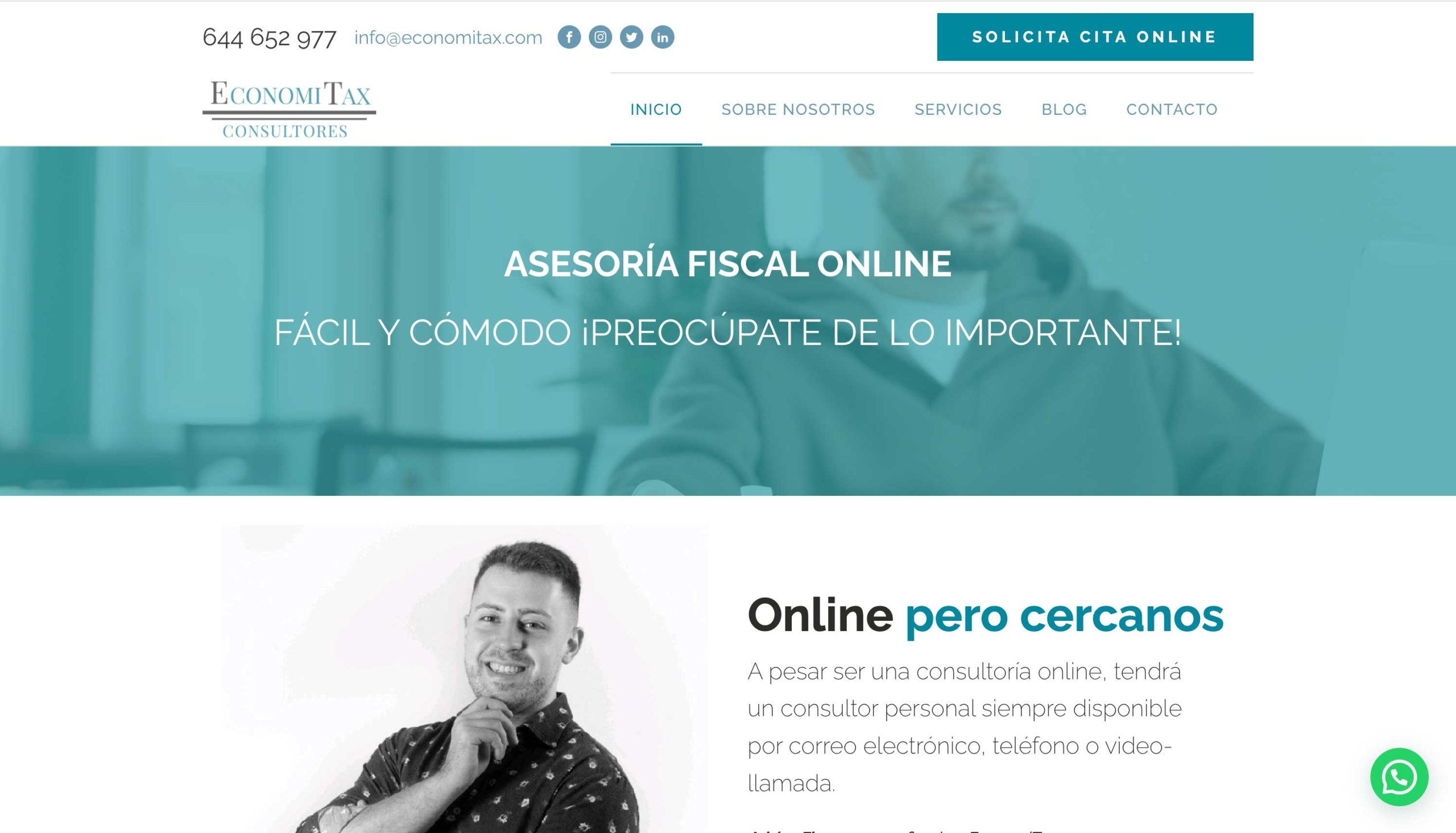 Web Asesoría Fiscal Economitax Consultores